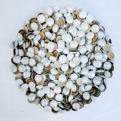 Жемчуг термоклеевой 5мм, 6мм цвета Ivory Pearl  (100шт)