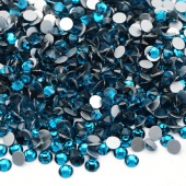 Стразы холодной фиксации цвет Blue Zircon - бирюзово-синий (стекло Ю.Корея)