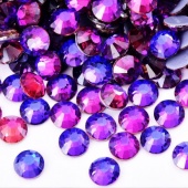 Стразы холодной фиксации цвета Violet Blue - сине-фиолетовый (стекло Ю.Корея)