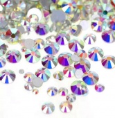 Стразы холодной фиксации цвет Crystal AB - радужный (стекло Ю.Корея)