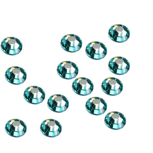 Кристаллы ГОРЯЧЕЙ фиксации цвет Turquoise - светло-бирюзовый  (про-во Гонконг) хрусталь