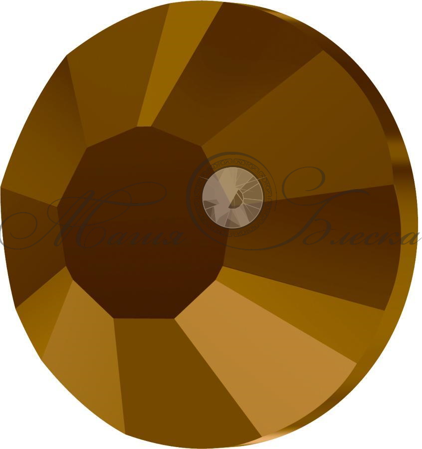 Стразы холодной фиксации цвет Crystal Dorado - золотой металлик (стекло Ю.Корея)