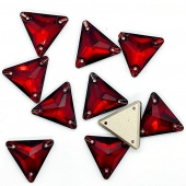 Пришивные стразы Треугольник цвет Dark Siam - бордовый (хрусталь Ю.Корея)