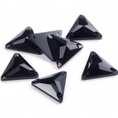 Пришивные стразы Треугольник цвет Jet Black - черный (хрусталь Ю.Корея)