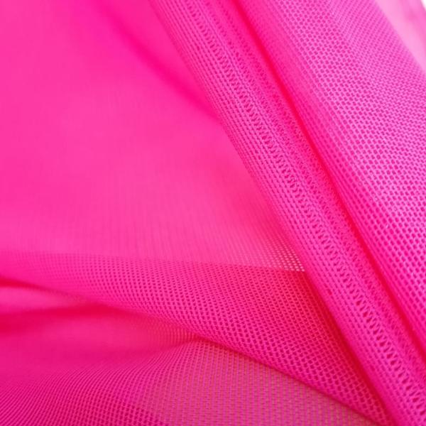 Стрейч-сетка цвет Hawaiian pink - ярко-фуксийный ш.150см (произ-во DSI )