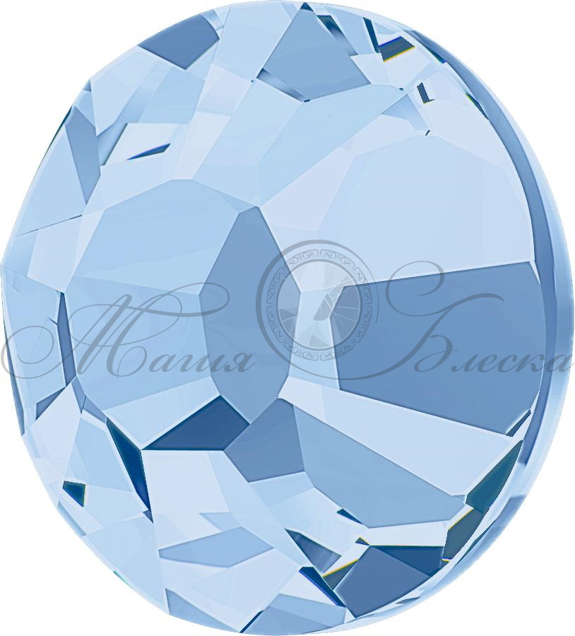 Стразы холодной фиксации цвет Lt. Sapphire - голубой (стекло Ю.Корея)