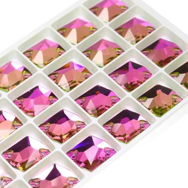 Пришивные стразы Космик Vitrail Rose - розовый хамелеон (хрусталь Ю.Корея)