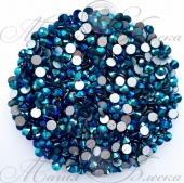 Стразы холодной фиксации цвет Blue Zircon AB - бирюзовый радужный (стекло Ю.Корея)