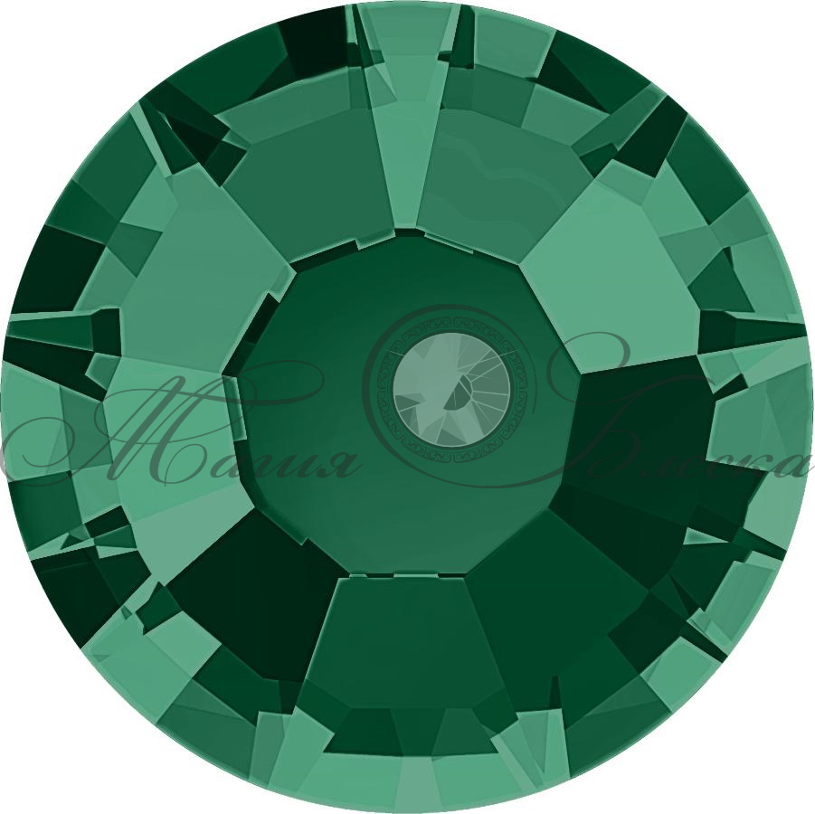Стразы холодной фиксации цвет Emerald - изумрудный (стекло Ю.Корея)