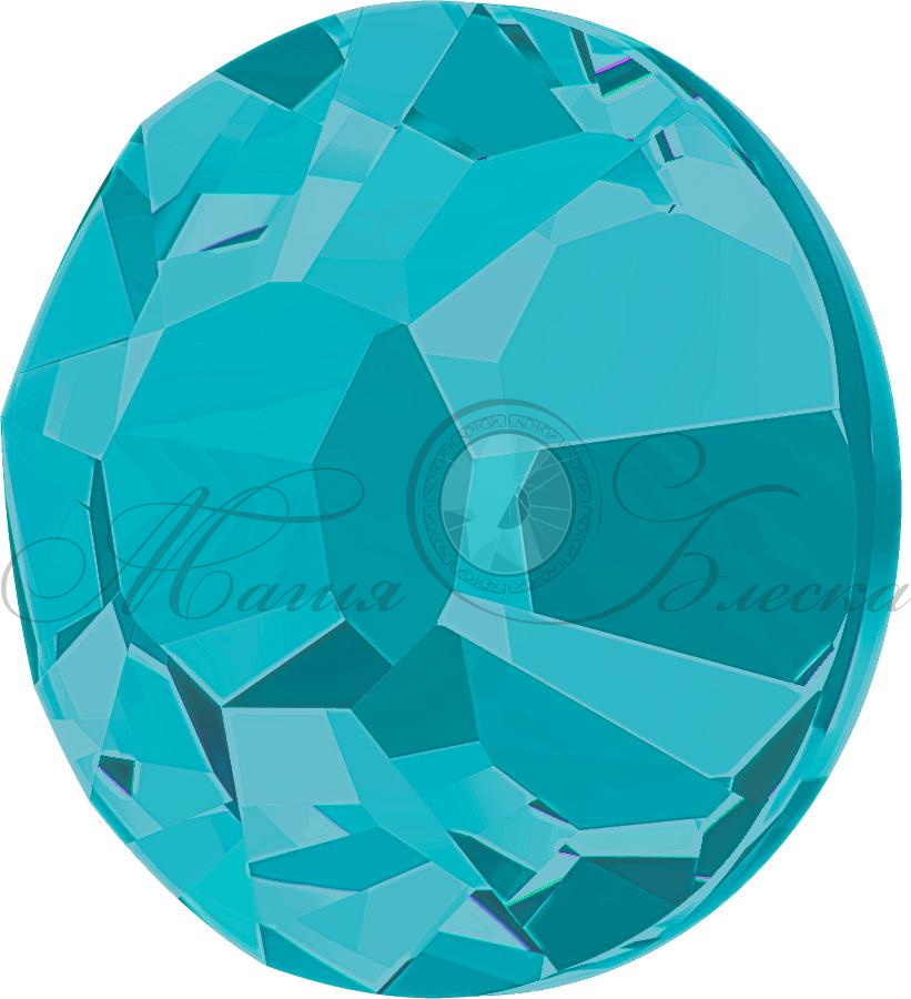 Стразы горячей фиксации цвет Aquamarine - цвет аквамарина  (стекло Ю.Корея)