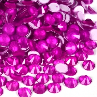Стразы холодной фиксации цвета Neon Purple - фиолетовый неон (стекло Ю.Корея)