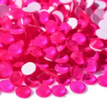 Стразы холодной фиксации цвет Neon Rose - розовый неон (стекло Ю.Корея)