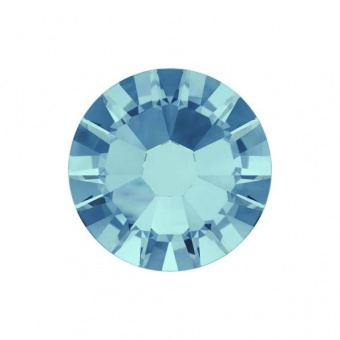 Стразы ХОЛОДНОЙ фиксации Xirius 8+8 цвет Aquamarine - цвет аквамарина (стекло Китай)