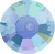 Стразы холодной фиксации цвет Aquamarine AB - цвет аквамарина радужный (стекло Ю.Корея)