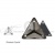 Пришивные стразы Треугольник цвет Black Diamond - серый прозрачный (хрусталь Ю.Корея)