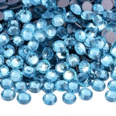 Premium HF Aquamarine - цвет аквамарина ss 10(2,7 - 2,8 мм)  144шт стекло