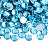Premium NHF Aquamarine - цвет аквамарина ss 30(6,4 - 6,6 мм) 72шт стекло 