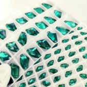 Галактик пришивной Emerald - изумрудный 5*10мм 36шт хрусталь
