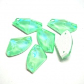 Галактик пришивной Crystal Mint Green -  мятно-зеленый  кристалл 9*14мм 1 шт хрусталь