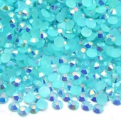 Стразы холодной фиксации цвет Aquamarine AB - голубой радужный (акрил Китай)