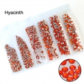 Premium NHF Hyacinth - оранжевый ss4 - ss12 (набор) 1440шт стекло