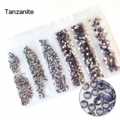 Premium NHF Tanzanite - лавандовый ss4 - ss12 (набор) 1440шт стекло