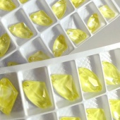 Галактик пришивной Neon Lt.Topaz - светло-желтый неон 9*14мм 36шт хрусталь