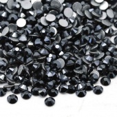 Premium NHF Jet Hematite - черный металлик ss20(4,6 - 4,8 мм) 144шт стекло