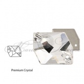 Космик пришивной Crystal - прозрачный 13*17мм 24шт хрусталь