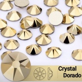 Xirius 8+8 NHF Crystal Dorado - золотой металлик ss20(4,6 - 4,8 мм) 144 шт стекло