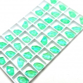 Галактик пришивной Crystal Mint Green -  мятно-зеленый  кристалл 9*14мм 36 шт хрусталь