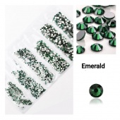 Premium NHF Emerald - изумрудный ss4 - ss12 (набор) 1440шт стекло