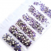 Premium NHF Violet Blue - сине-фиолетовый  ss4 - ss12 (набор) 1440шт стекло