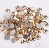 Premium NHF Crystal Golden Shadow - светло-золотой ss20(4,6 - 4,8 мм) 144шт стекло
