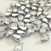 Капля в/о Crystal - прозрачный 8*13мм 30шт стекло