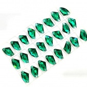 Галактик пришивной Emerald - изумрудный 12*19мм 24шт хрусталь