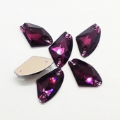 Галактик пришивной Amethyst - цвет аметиста 17*27мм 1шт стекло