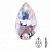 Капля пришивная  Crystal - прозрачный 13*22мм 1шт хрусталь