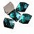 Космик пришивной Emerald - изумрудный 10*12мм 40шт хрусталь