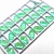Галактик пришивной Crystal Mint Green -  мятно-зеленый  кристалл 12*19мм 24 шт хрусталь