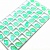 Галактик пришивной Crystal Mint Green -  мятно-зеленый  кристалл 9*14мм 36 шт хрусталь