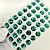 Круг пришивной Emerald - изумрудный 10мм 1шт хрусталь