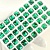 Квадрат закругленный Emerald - изумрудный 10мм 1 шт хрусталь