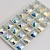 Космик  Crystal AB - радужный 11*14мм 28шт хрусталь